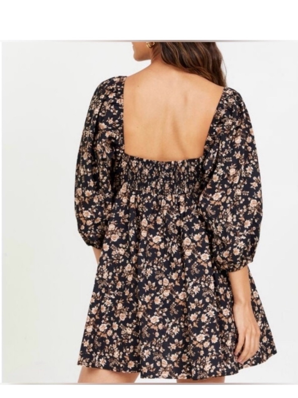 Altar’d State Mini Dress in Black and Beige - Picture 2 of 6